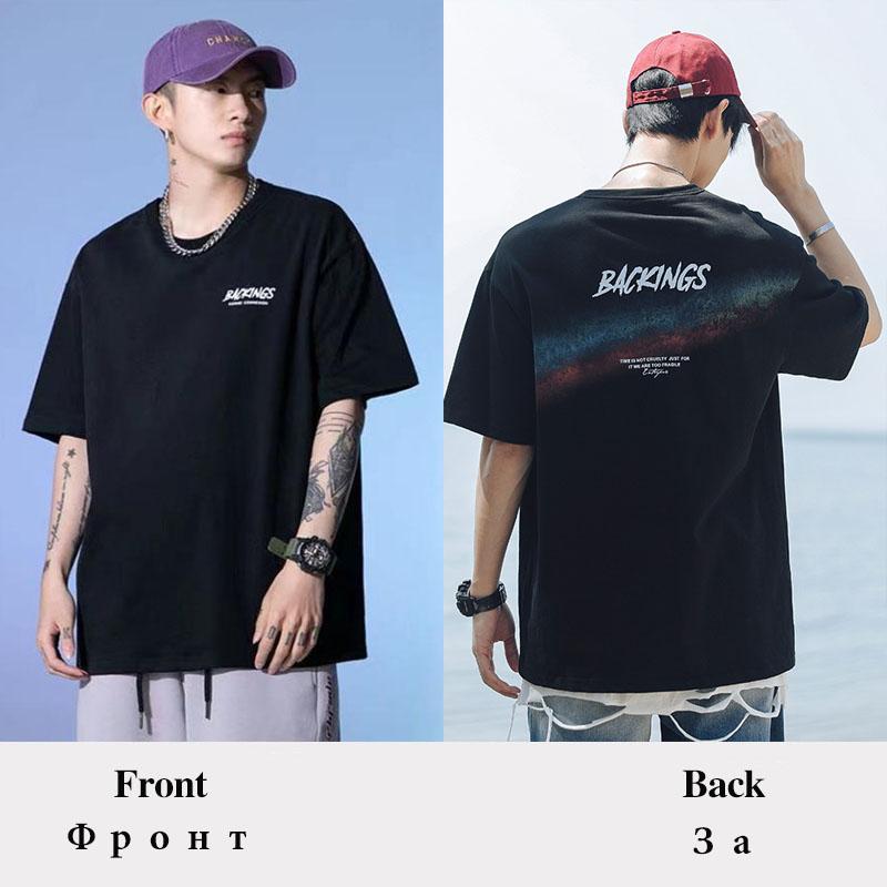 Summer Oversized T-shirt Japanese Trend Hip Hop Shirt O-neck Short Sleeve Casual Jumper Graphic Punk Clothes Men Clothing