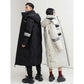 Over-the-knee Long Down Jacket Winter Men's and Women's Mid-length Tooling Thickened Korean Version Couple Decoration Body Coat Slim Coat