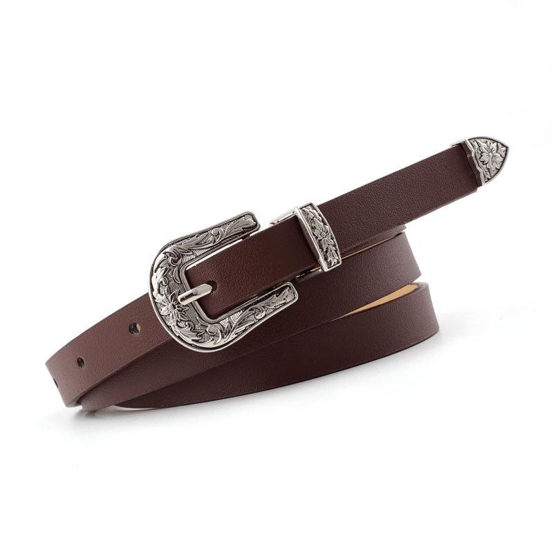 Waist Belt Fashion Women Waist Pin Buckle Belt Waistband Metal Round Ring Circle