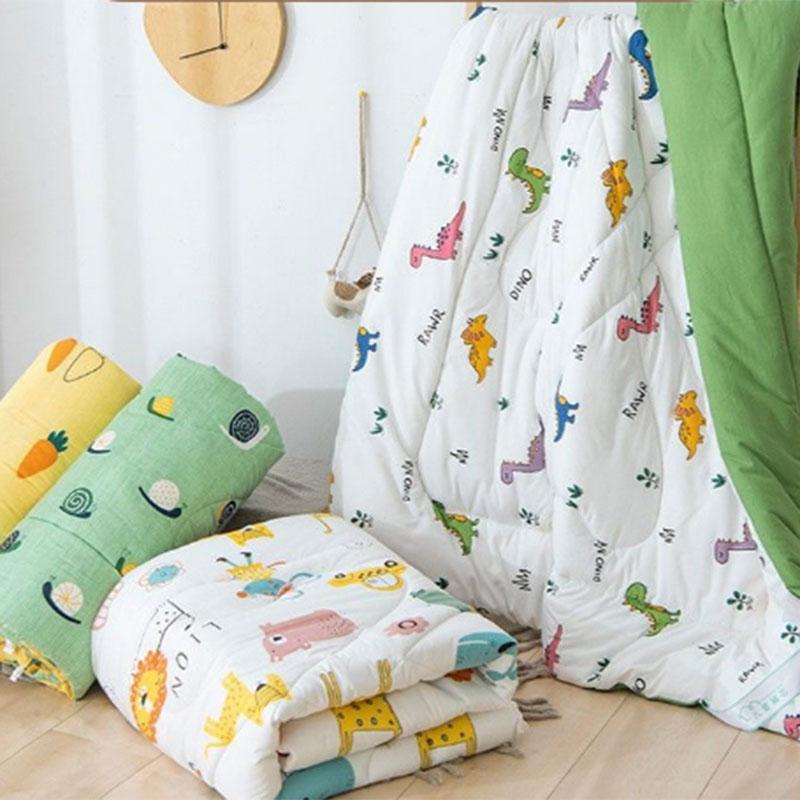 Cute Cartoon Pattern Children Are Washed Cotton Student Dormitory Spring and Autumn Are Thickened Winter Quilt Baby Nap Summer Cool Quilt Core