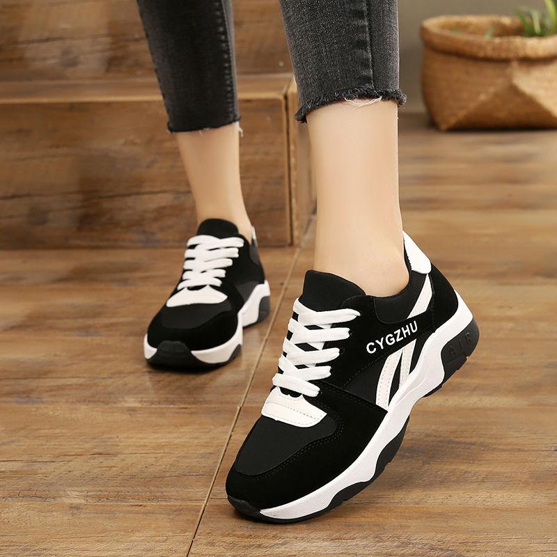 Women's Clearance Shoes Sports Female Students Korean Fashion Shoes Versatile Breathable Running Women's Shoes