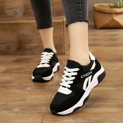 Women's Clearance Shoes Sports Female Students Korean Fashion Shoes Versatile Breathable Running Women's Shoes