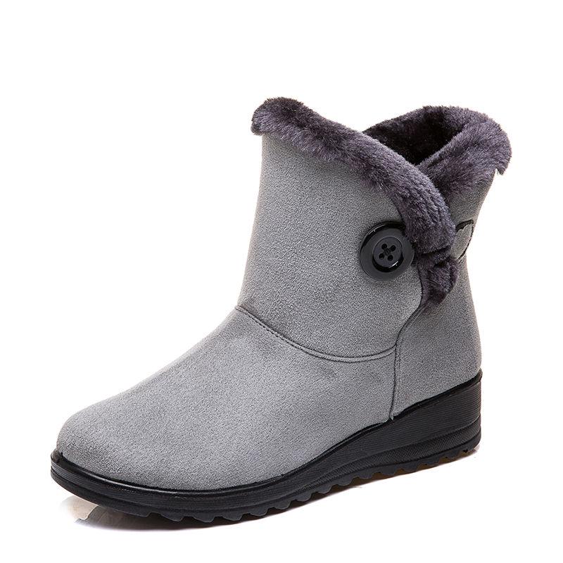 Boots Women Snow Boots Warm Short Fur Plush Winter Ankle Boot Platform Ladies Shoes Female