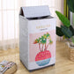 Washing Machine Cover Automatic Sunscreen Laundry Dryer Waterproof Protector Silver Cartoon Animal Printed Dust Proof Case