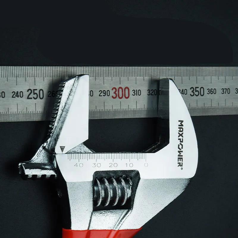 Large Opening Short Handle Adjustable Wrench Multi-function Extra Large Wrench Repair Kit Bathroom Hand Tools