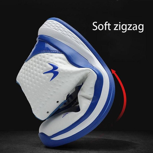 Men Sneakers Running Breathable High-top Basketball Shoes Non-slip Shockproof Lightweight Shoes
