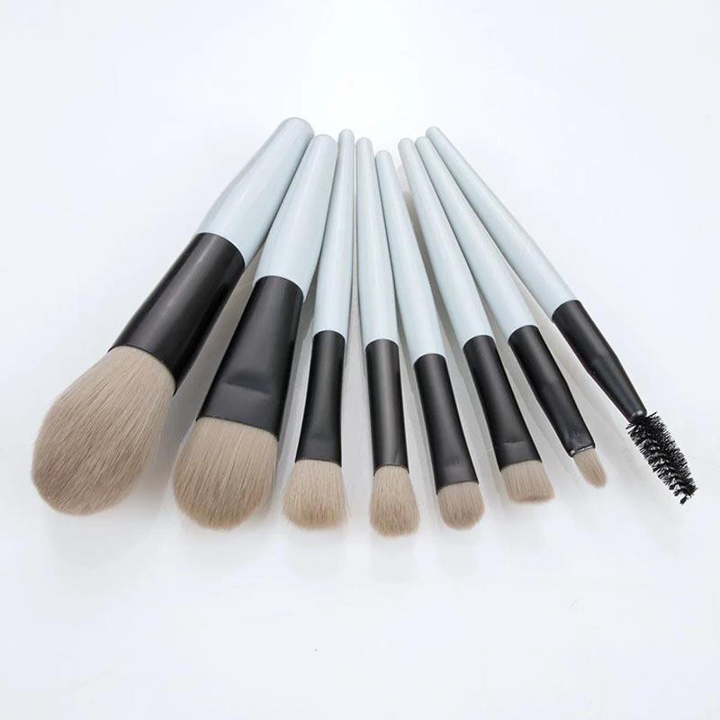 8 Piece Portable Soft Makeup Brush Set, Eye Shadow Foundation Powder Eyelash Lips Concealer Blush Makeup Brush Set