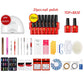 Nail kit 25 pcs Nail Gel Polish Kit For Manicure Gel Varnish Nail Art Set 48W UV Lamp Nail Dryer set