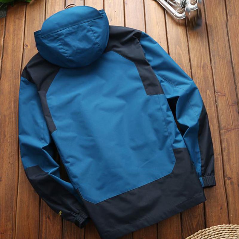 Jacket Winter Men's Three-in-one Detachable Two-piece Outdoor Mountaineering Suit Skiing Plus Velvet Thickening Couple Jacket