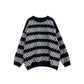 Autumn Winter Round Neck Pullover Long Sleeve Loose Casual Fashion Thickening Base All-match Women's Knitted Sweater