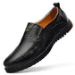 Peas shoes men's leather soft bottom driving shoes men's casual shoes Flat men's peas shoes