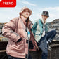 Winter Fashion Trend Short Glossy Men's Bread Wear Trend Couple Thicken Warm Comfortable Jacket