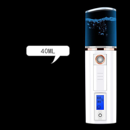 Beauty Steaming Face Meter Usb Charging Portable Nano Spray Facial Humidifier Cold Spray Hand-Held