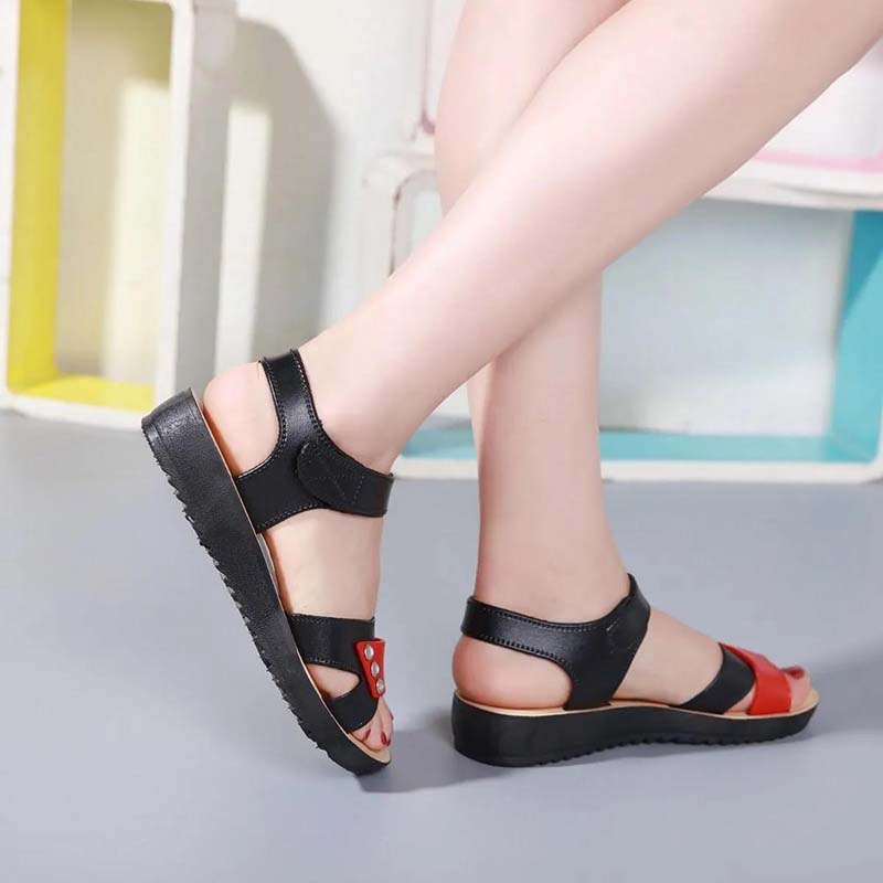 Women's Summer  Sandals Waterproof Non-slip Sandals Mother Soft Bottom Wear-resistant Breathable