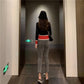 Women's slim slimming V-neck short sweater coat wild sweater long-sleeved button cardigan