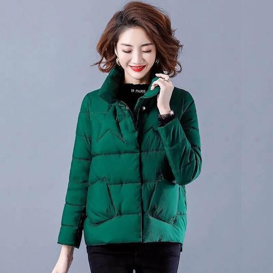 Down Coat Cotton Coat Women Short Short Middle-aged Mother Winter Coat Casual