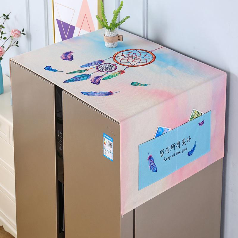 Linen Waterproof Non-slip Tablecloth Washing Machine Cover Cover Cover Towel Microwave Cover Cover Refrigerator Cover Cover