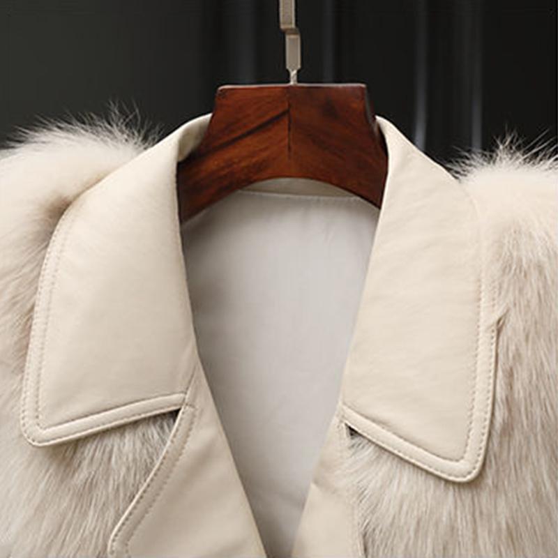 Fur Vest Women's Winter Wear Thick Imitation Fox Fur Vest Faux Fur To Keep Warm Comfortable and Soft Women's Sleeveless Suit Collar Jacket