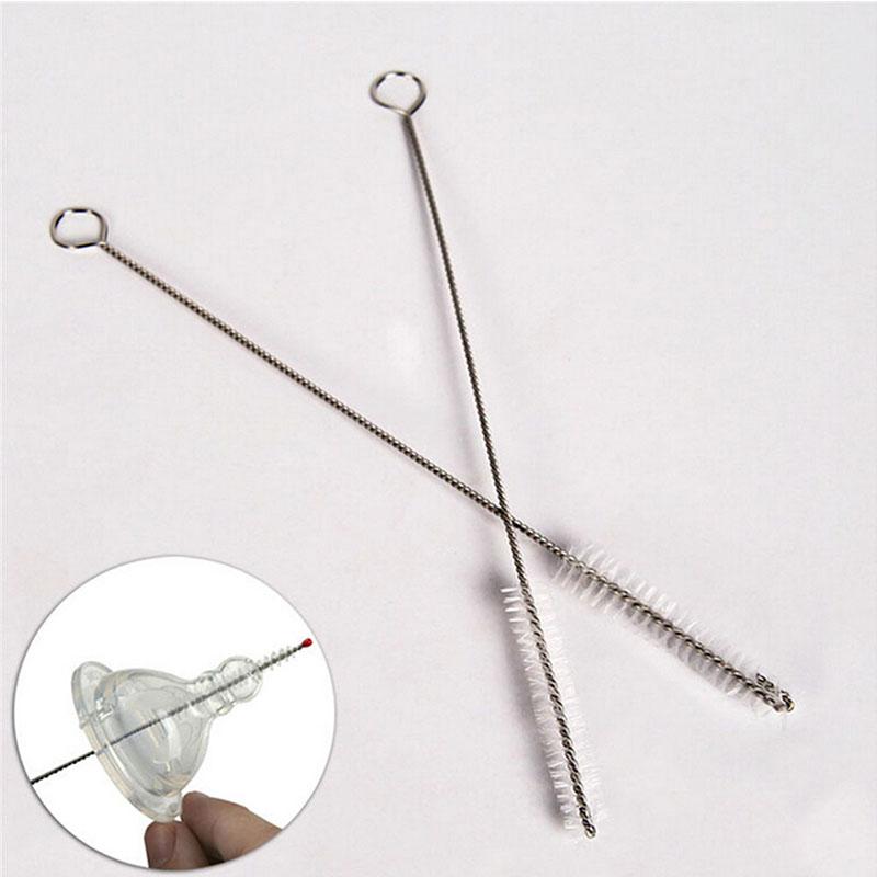 10Pcs/set Household Kitchen Clean Tool White/Black Nozzle Bottle Tube Cleaning Brush Set