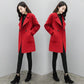 Autumn and Winter Women's Mid-length Woolen Coat Fashionable Large Size Woolen Coat Loose Small Woolen Coat