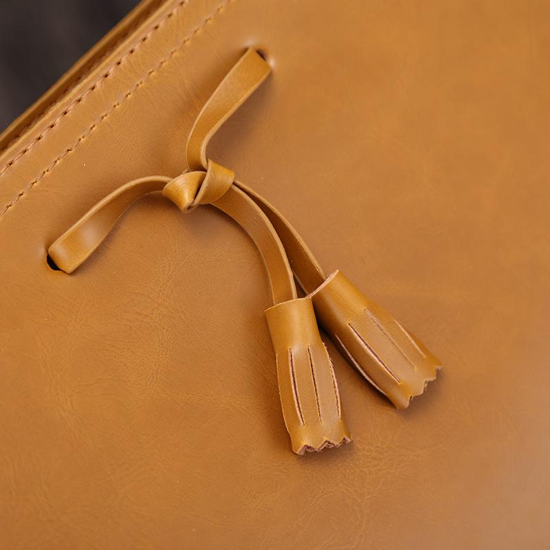 Business Briefcase Men Large-capacity Leather Waterproof Handbag Envelope Messenger Shoulder Bags