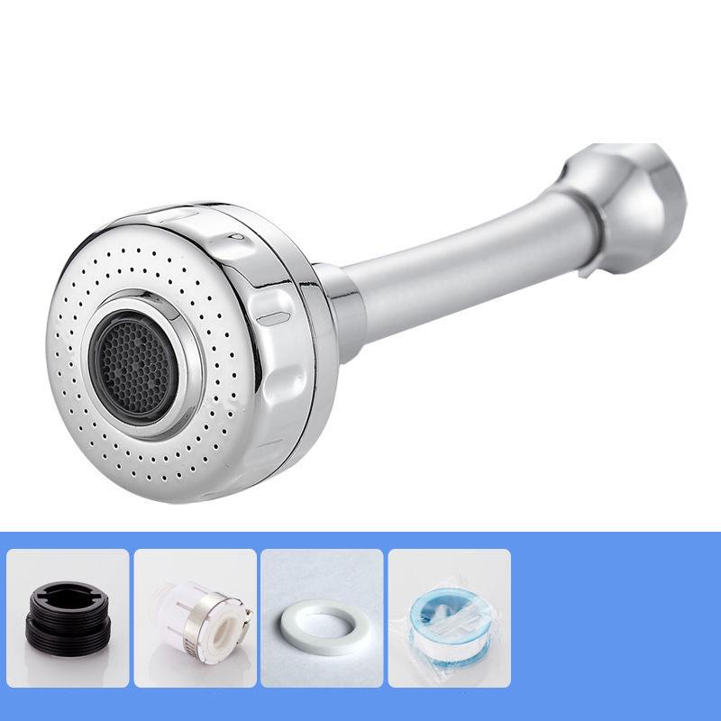 Kitchen Faucet Splash-proof Water Universal Faucet Extender Shower Water Saver Lengthened Rotary Pressurization