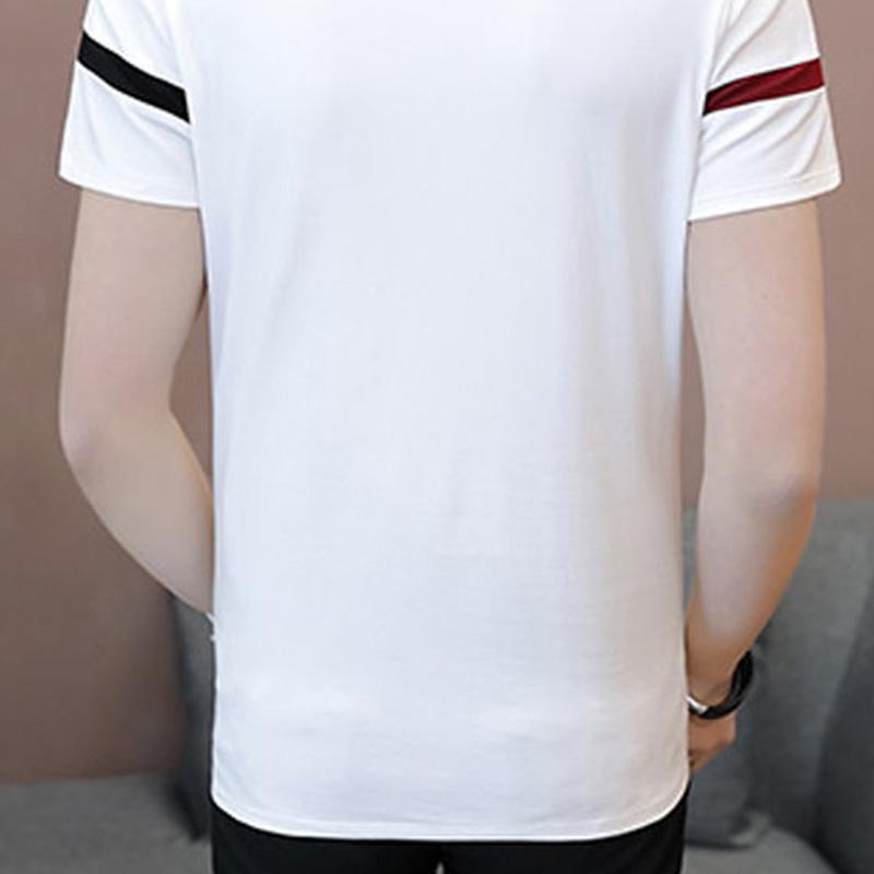 Short Sleeve T-Shirt Men's Cotton Casual Half Sleeve T-Shirt Summer Men's Top Teen Polo Shirt