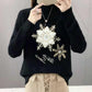 Plus Size Long Sleeve Cashmere Sweater Winter Fashion Trend Round Neck Warm Female Sweater