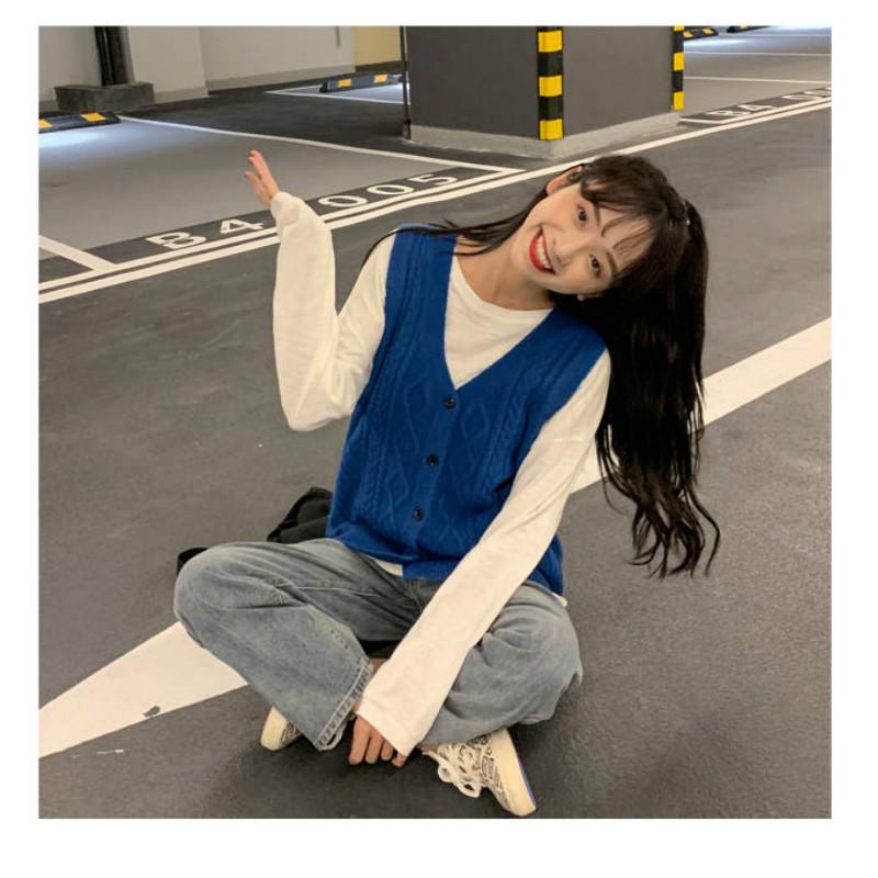 WTEMPO High-waisted Jeans Female Loose Student Was Thin Wide-leg Pants New Wild Trend Retro Straight Pants