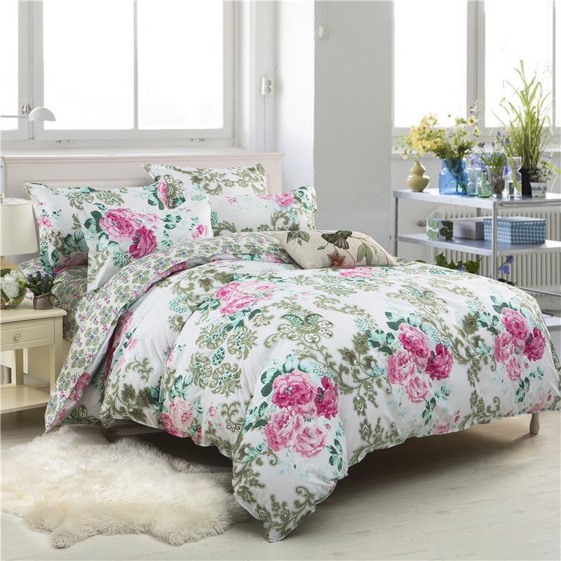 Plaid Duvet Cover Set Bedding Quilt Cover Pillowcases Set