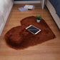 Heart Shaped Mushroom Imitation Wool Carpet Long Plush Cute Bedroom Bedside Teenage Heart Shaped Carpet Decoration 30 * 40/40 * 50cm