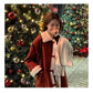 Korean Version of The Small Lamb Woolen Coat Women's Mid-length Horn Button Thick Woolen Coat