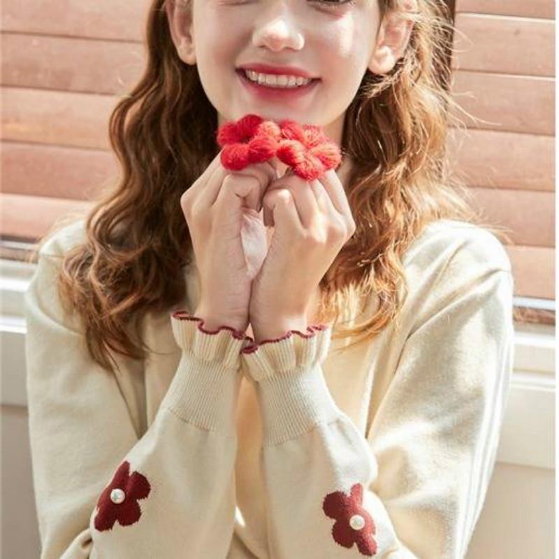 Turtleneck Sweet Jacquard Sweater Women's Autumn and Winter Base Long-sleeved Sweater