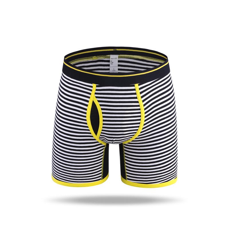 Striped Men's Underwear Sports Long Men's Boxer Shorts Men's Shorts