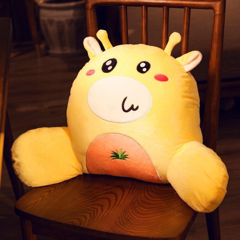 Seat Lumbar Plush Pillow Sedentary Pillow Office Lumbar Cushion Work Lumbar Back Cushion Children Sleeping Plush Doll Pillow