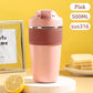 Stainless Steel Thermos Cup Vacuum Coffee Flask Portable Children Water Bottle Thermos Milk Mug 500ML Straw Kid Gift Drinkware
