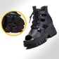 Women's Platform Sandals Hollow Breathable Boots Summer Wedge Heel Mesh Fish Mouth Shoes