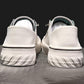 Soft Leather Two-wear White Shoes Women's Spring and Summer Flat Casual Lazy Shoes and Pedal Shoes