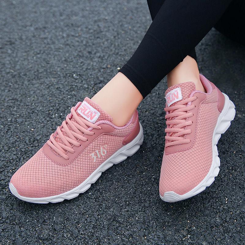 Women Running Shoes 2020 Summer Air Mesh Breathable Shoes Comfortable Light Weight Sports Shoes