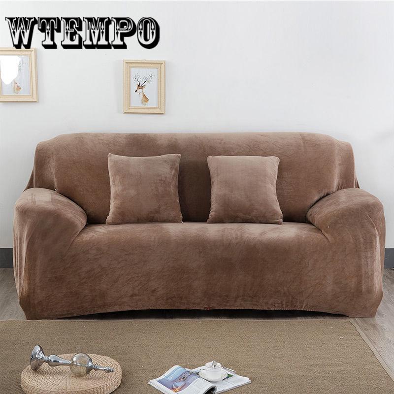 Sofa Cover  1/2/3/4 Seater L Shape Stretch Thick Plush Sofa Cover Chair Cover Couch Sofa Slipcovers