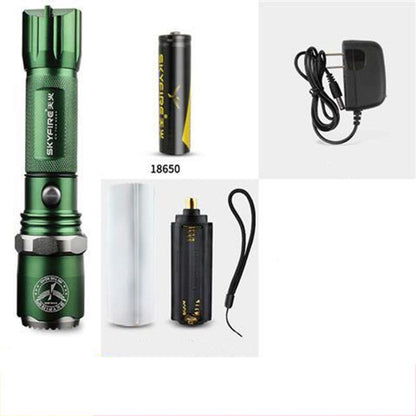 Powerful Led Flashlight Zoom Torch 18650/26650 Rechargable Battery Brighter Than Outdoor Light