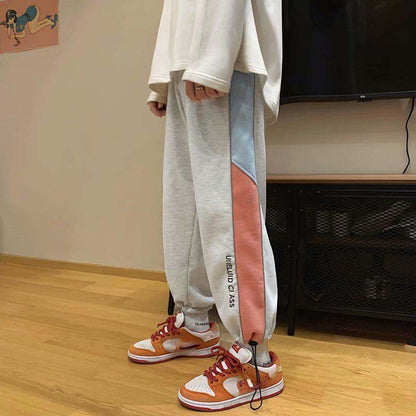 Sweatpants Men's Trousers Wide Legs Loose Feet Straight Legs