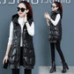 Winter Ladies Hooded Down Vest Jacket Fashion Glossy Down Cotton Sleeveless Jacket Thicken Warm Winter Vest