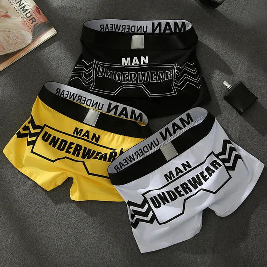 3-pack Men's Underwear, Cotton Comfortable, Breathable Boxer Briefs