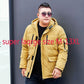 Fashion Oversized Down Jacket Men's Short White Duck Down Jacket Thickened Warmth Loose Casual Plus Size Down Jacket