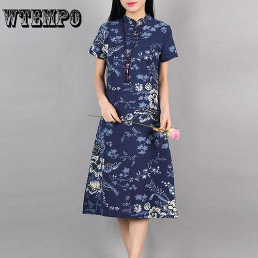 4XL Chinese Qipao Classic Women Satin Traditional Dragon Phoenix Long Dress Elegant Slim Plus Size