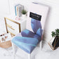 2/4/6pcs Printed Dining Chair Cover Stretch Anti-dirty Elastic Seat Cover Used for Wedding Party Home Kitchen Dining Room Office Living Room