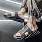 Outer Wear Trendy Personality Men's Slippers Fashion Blogger Beach Sandals Summer Household Non-slip Flip Flop Sandals