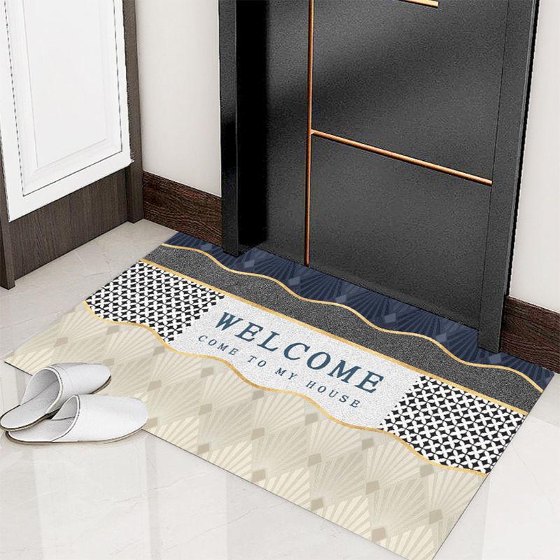 Door Mat Household Entrance Door Carpet Can Be Cut Non-slip Mat Kitchen Absorbent Floor Mat Door Mat Custom