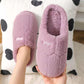 Cotton Slippers for Men and Women Fall/winter Indoor Plus Velvet Padded Non-slip Household Slippers